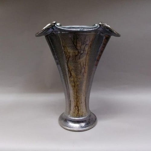 Click to view detail for Vase - Salt-Fired Silver